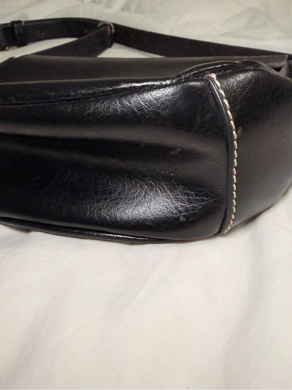 Kelsi Dagger Black Leather Flap Everyday wear Crossbody - Picture 2 of 14